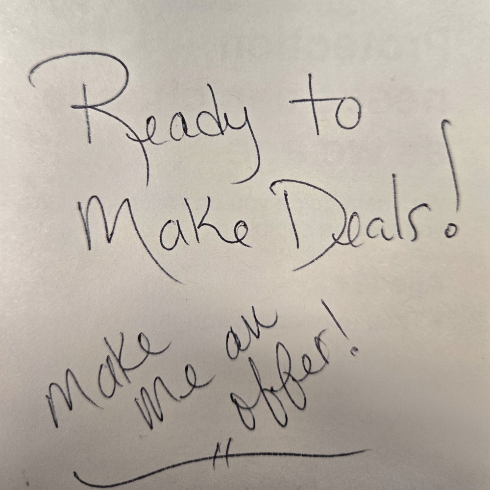 Handwritten Motivational Sign